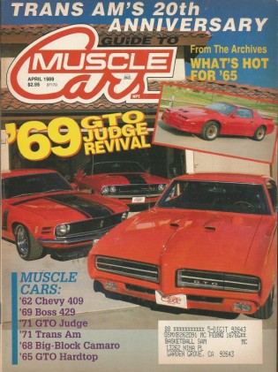 GUIDE TO MUSCLE CARS 1989 APR - GTA, 409, JETSTAR I